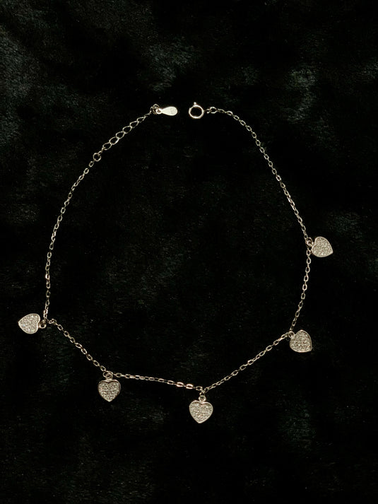 Elegant Oxidized Silver Anklet – Traditional Design | Available in Single & Pair